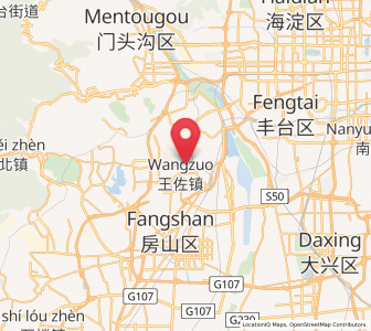 Map of Wangzuo, Beijing