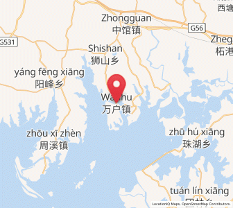 Map of Wanhu, Jiangxi