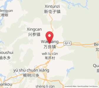 Map of Wanliang, Jilin