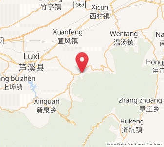 Map of Wanlongshan, Jiangxi