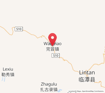 Map of Wanmao, Gansu
