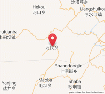 Map of Wanmingang, Hunan