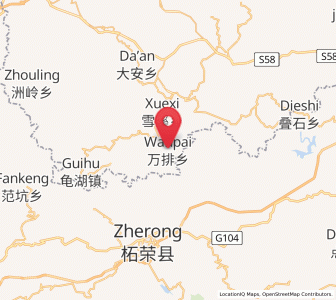 Map of Wanpai, Zhejiang