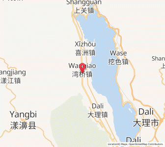 Map of Wanqiao Zhen, Yunnan