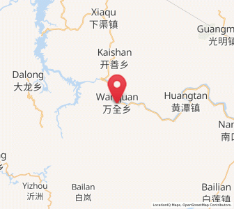 Map of Wanquan, Fujian