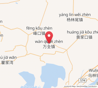 Map of Wanquan, Hubei