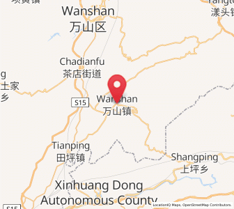 Map of Wanshan, Guizhou