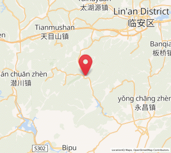 Map of Wanshi, Zhejiang