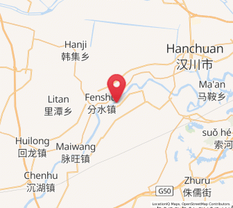 Map of Wantan, Hubei