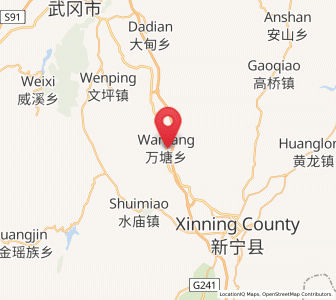 Map of Wantang, Hunan
