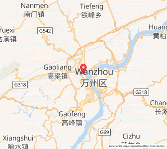 Map of Wanxian, Chongqing