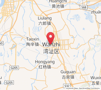 Map of Wanzhi, Anhui