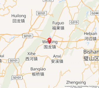Map of Weilong, Chongqing