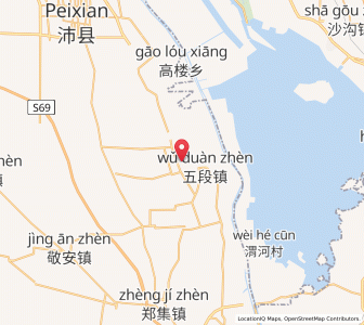 Map of Weimiao, Jiangsu
