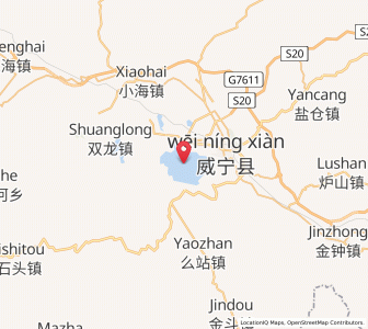 Map of Weining, Guizhou