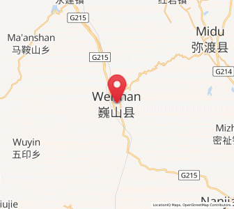 Map of Weishan, Yunnan