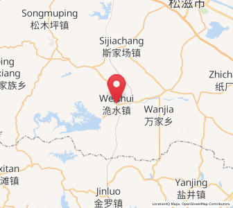 Map of Weishui, Hubei