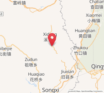 Map of Weitian, Fujian