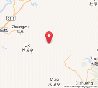 Map of Weixi, Hunan