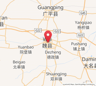 Map of Weixian, Hebei