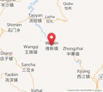 Map of Weixin, Gansu