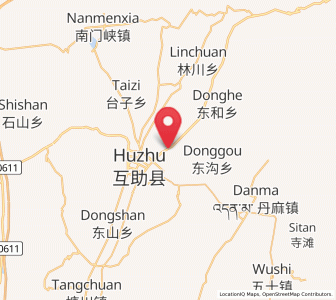 Map of Weiyuan, Qinghai