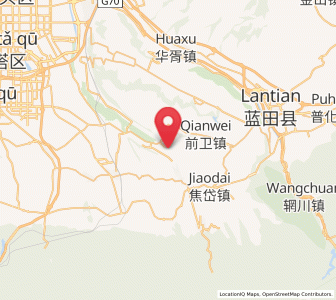 Map of Weizhai, Shaanxi