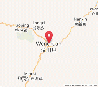 Map of Weizhou, Sichuan