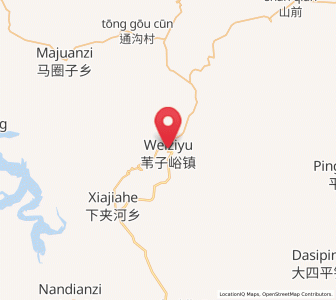 Map of Weiziyu, Liaoning