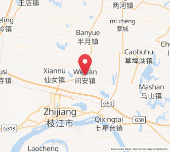 Map of Wen’an, Hubei