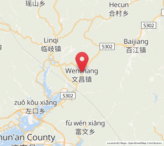 Map of Wenchang, Zhejiang