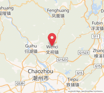 Map of Wenci, Guangdong