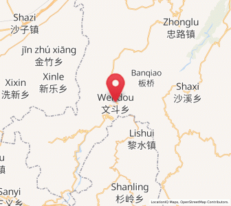 Map of Wendou, Hubei