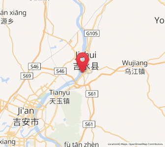 Map of Wenfeng, Jiangxi
