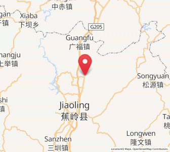 Map of Wenfu, Guangdong