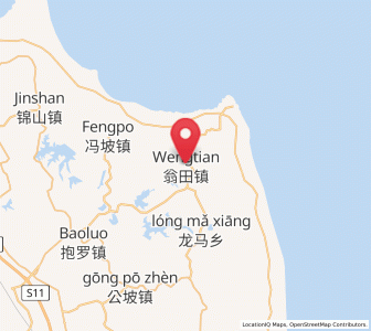 Map of Wengtian, Hainan