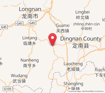 Map of Wenlong, Jiangxi