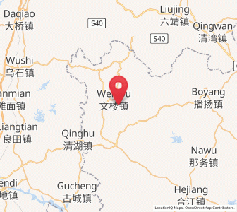 Map of Wenlou, Guangdong