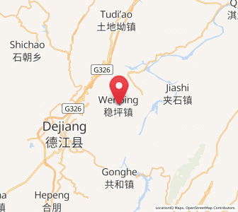 Map of Wenping, Guizhou