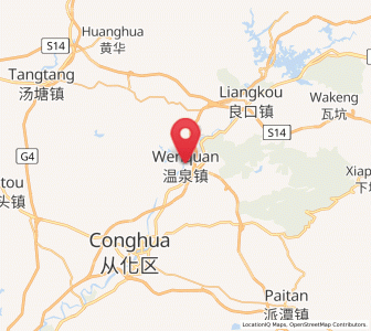 Map of Wenquan, Guangdong