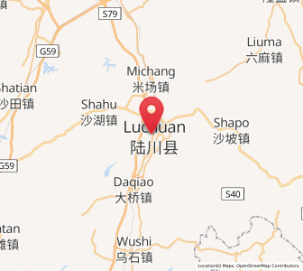 Map of Wenquan, Guangxi