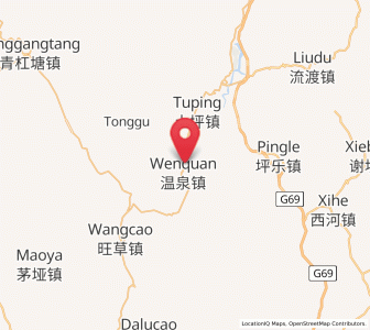 Map of Wenquan, Guizhou