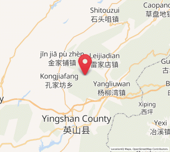 Map of Wenquan, Hubei
