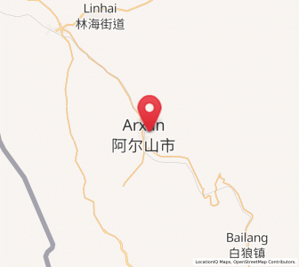 Map of Wenquan, Inner Mongolia