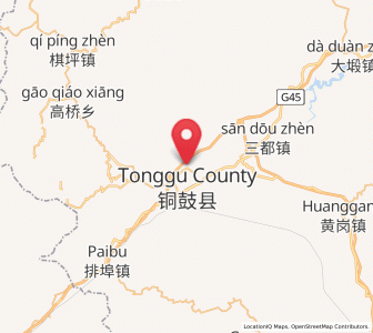 Map of Wenquan, Jiangxi