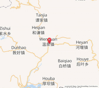 Map of Wenquan, Chongqing