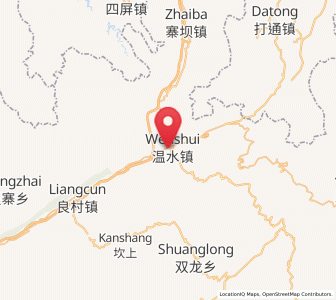 Map of Wenshui, Guizhou