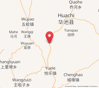 Map of Wentai, Gansu
