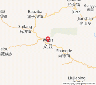 Map of Wenxian Chengguanzhen, Gansu