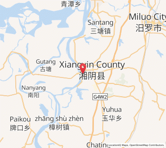 Map of Wenxing, Hunan